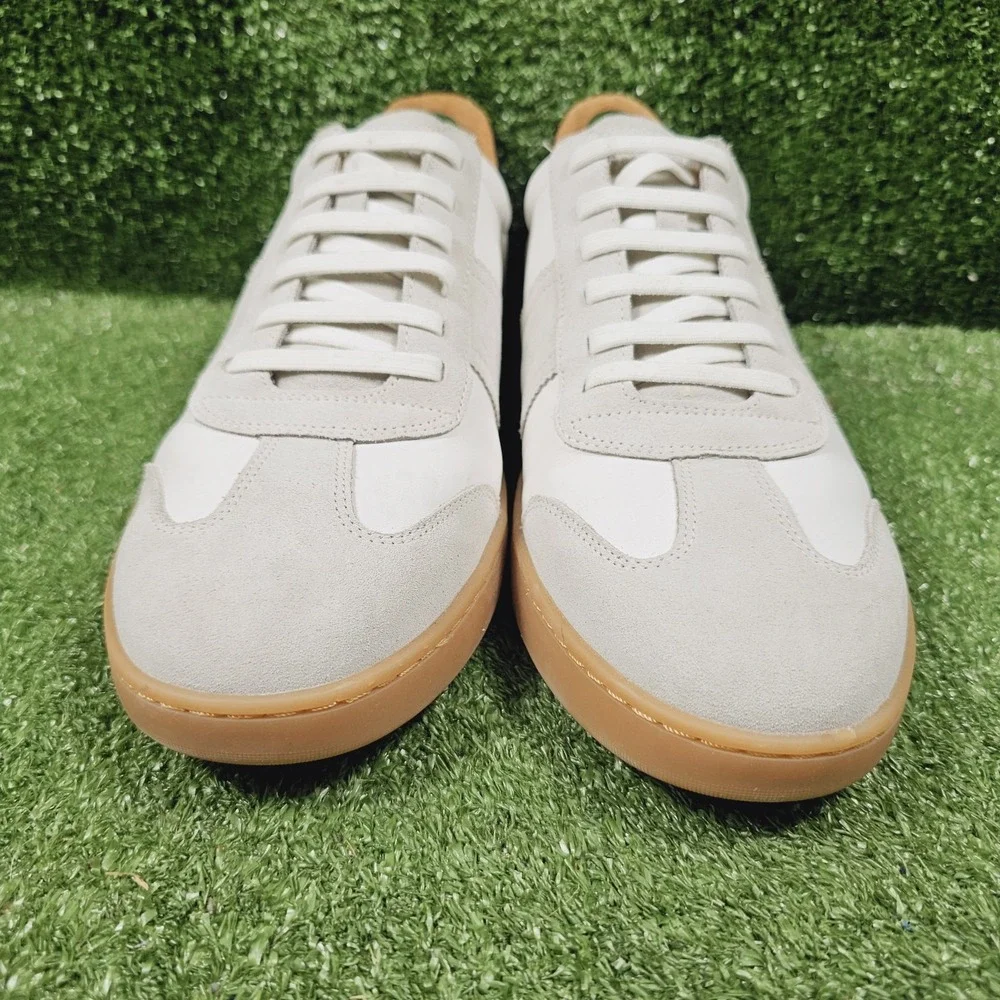 Allen Edmonds Ludlow Dove Slip-On Stretch Lace Casual Sneakers Mens Size 13 D